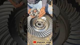 Massive Differential Gear Assembly Crown Wheel Pinion Installation Process