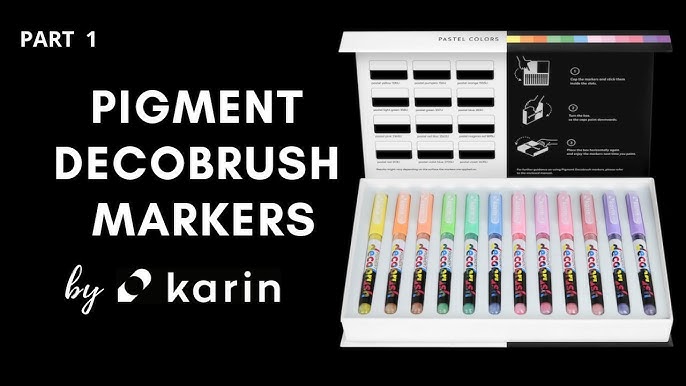 Karin Decobrush Markers: Are they worth it? Swatches, Lettering