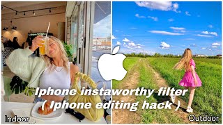 Iphone instaworthy filter | new iPhone editing hack | iphone filter | Iphone camera roll Edit screenshot 5