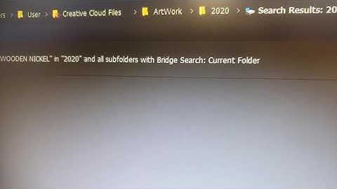 Adobe Bridge search issue.