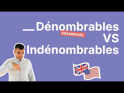 Vidéo: Le vocabulaire est-il dénombrable ou indénombrable ?