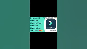 How to Add Emojis in Filmora in Windows/Mac or Apple| Add Emojis in Filmora Text and Video #filmora