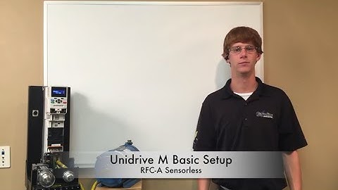 Control Techniques - Unidrive M RFC-A Sensorless Keypad Setup