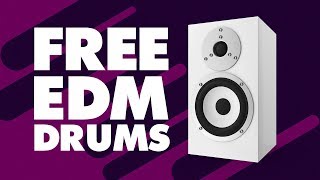 Free EDM Drums 2018 | 90  Kicks, Snares, Percussion & Drum Loops!