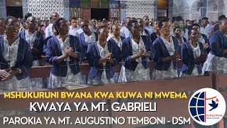 MSHUKURUNI BWANA KWA KUWA NI MWEMA