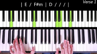 Gone Piano Tutorial W/Chord Chart | Elevation Worship