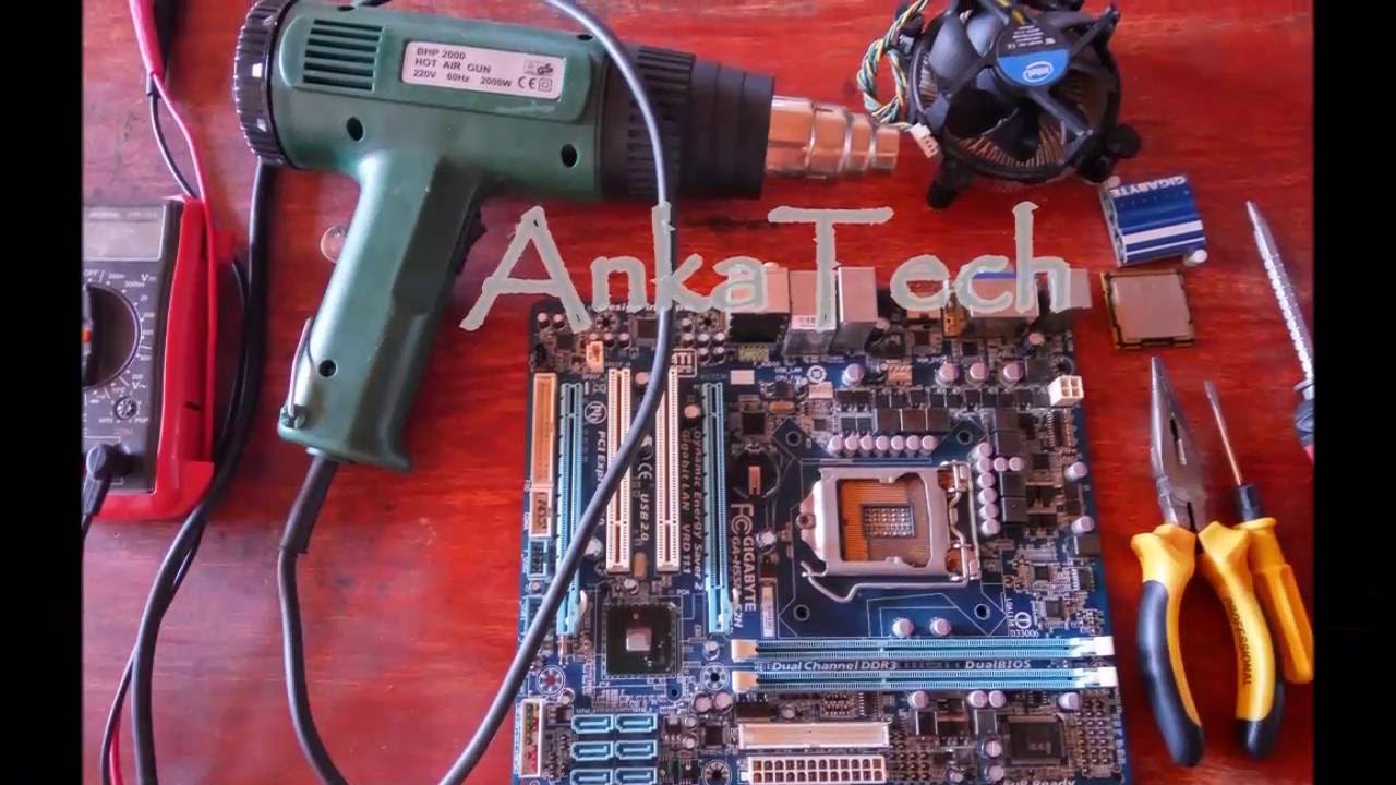 Reflow en placa Gigabyte GA-H55M - AnkaTech