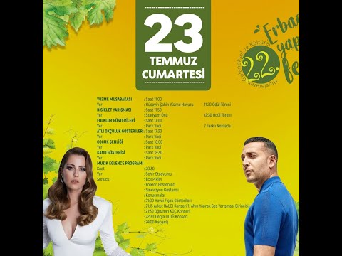 22. Uluslarası Geleneksel ve Kültürel Yaprak Festivali  oğuzhan koç ve derya uluğ sizlerle birlikde