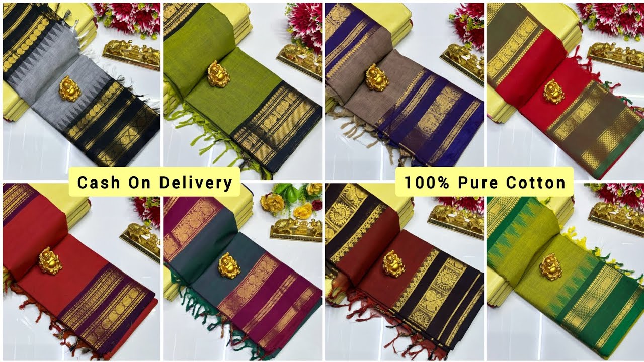 👉 WhatsApp - 9655430091 🎋 Kanji Cotton Saree Collection 🎋 Saree With Running Blouse 900+$ 