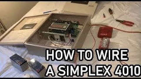 How to wire up the Simplex 4010 addressable fire alarm control panel.