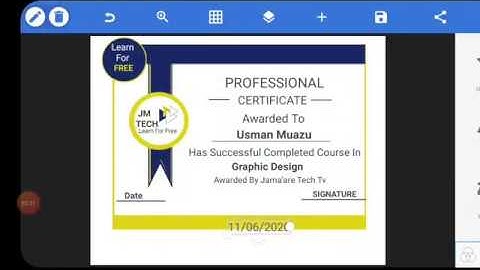 How to create a CERTIFICATE like this on android using Pixellab Part 2
