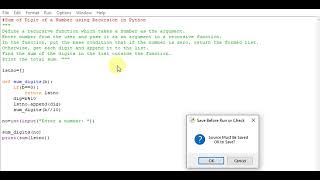 Sum of Digit of a Number using Recursion in Python