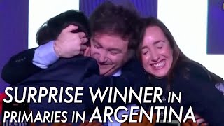 Economies woes, inflation send far-right libertarian Javier Milei top in Argentine primaries