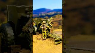 Deploying a 6-pdr AT gun into a firing position. Oosterbeek, 18 Sept 1944. Resin gun&figures. 1/72.