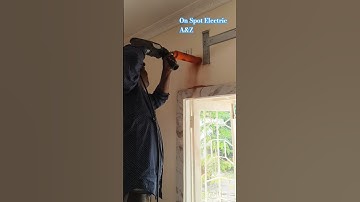 AC installation Core Bit #youtube #electrical #viral #ac#install