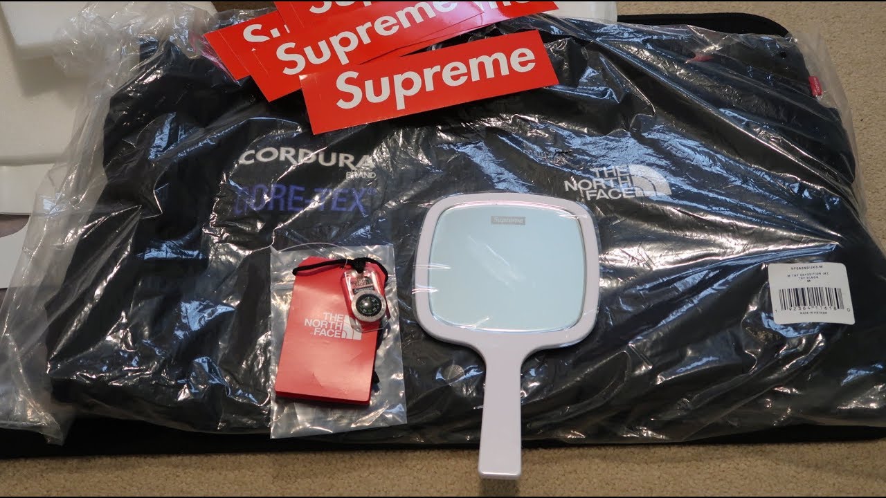Supreme FW18 Week 15 Pickup/Unboxing TNF Expedition Jacket, Compass, Hand Mirror