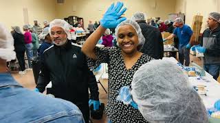 FMSC mobile pack at SGA | Hunger to Hope with 100,000 meals | Friday | getting ready  #fmsc