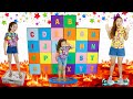 ABC APRENDENDO O ALFABETO COM A MILENINHA E AS CAIXAS MÁGICAS | Kids Pretend Play ABC Learn Alphabet