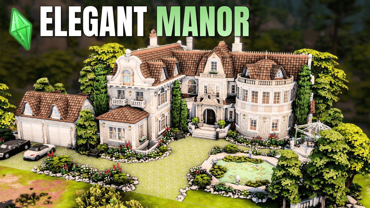 The Sims 4 | Classic Forest Manor 🏰 Elegant Traditional Estate (Speed Build)