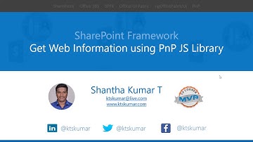 Get Web Information using PnP JS in SharePoint Framework