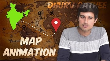Dhruv Rathee Map Animation | Dhruv Rathee Like Map Animation @dhruvrathee