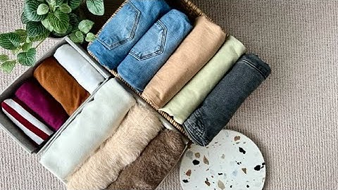 Folding clothes like a Pro. (Folding 101, the KonMari Method)