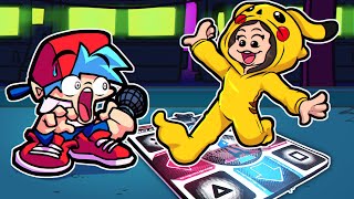 Desafiei Minha Irmã A Jogar Fnf Em Um Tapete De Dança Friday Night Funkin