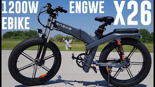 Engwe  X26  48V 1200W 26' X 4' Fat Tire EBike  Unbox & Run