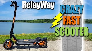 RelayWay Dual Motor Electric Scooter: 40-Mile Long Range, Over 30 MPH Top Speed