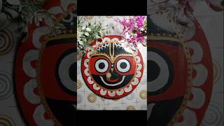🎨✨Amazing Jagannath ji🔥Easy Painting on Cardboard Jagannath Ji Art #shorts#viral#drawing #sketch