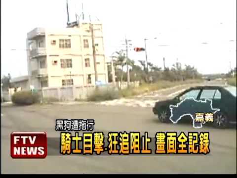 轎車高速拖行 小黑狗慘死－民視新聞