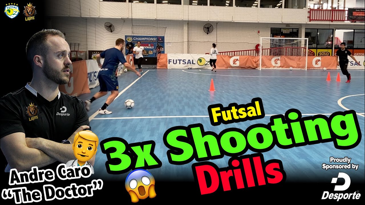 3x FUTSAL SHOOTING DRILLS FOR WINGERS / FLANKERS | 3x Treinos de finalizacao para alas