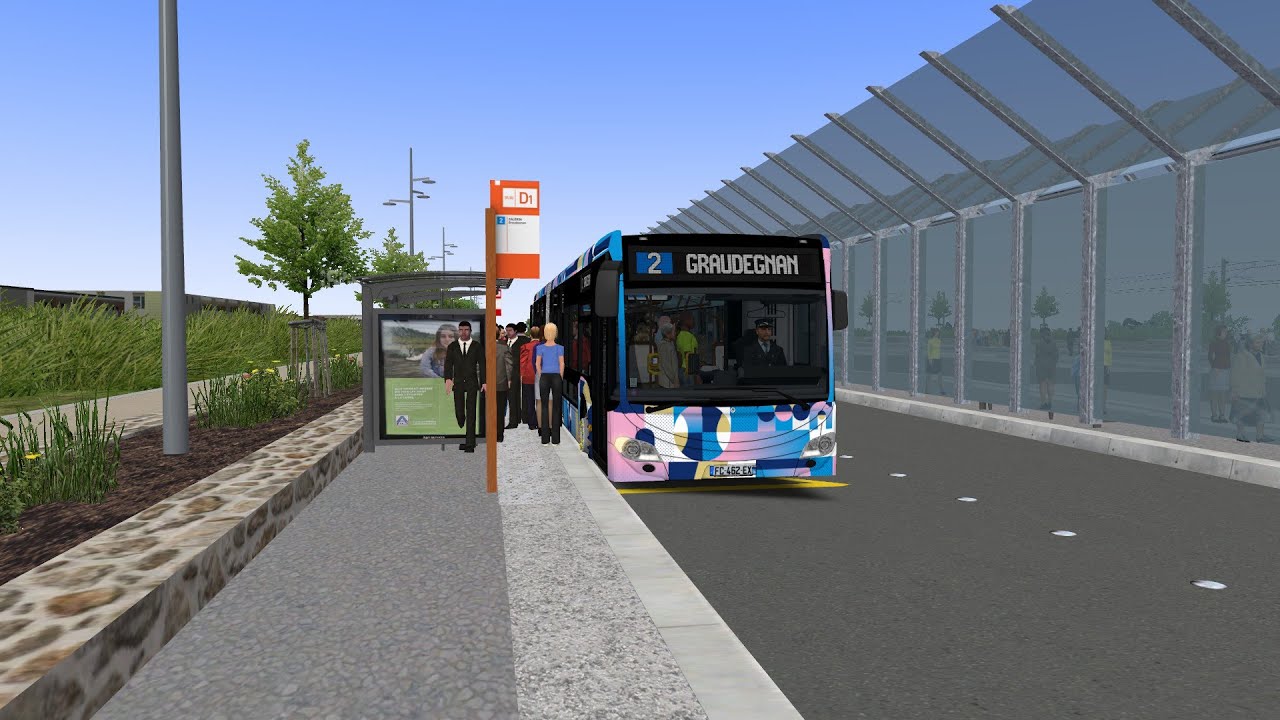 [OMSI 2] SAINT SERVAN LIGNE 2 CAMPUS UNIVERSITAIRE - GRAUDEGNAN (KICK DOWN) EN CITARO GC2 BHNS
