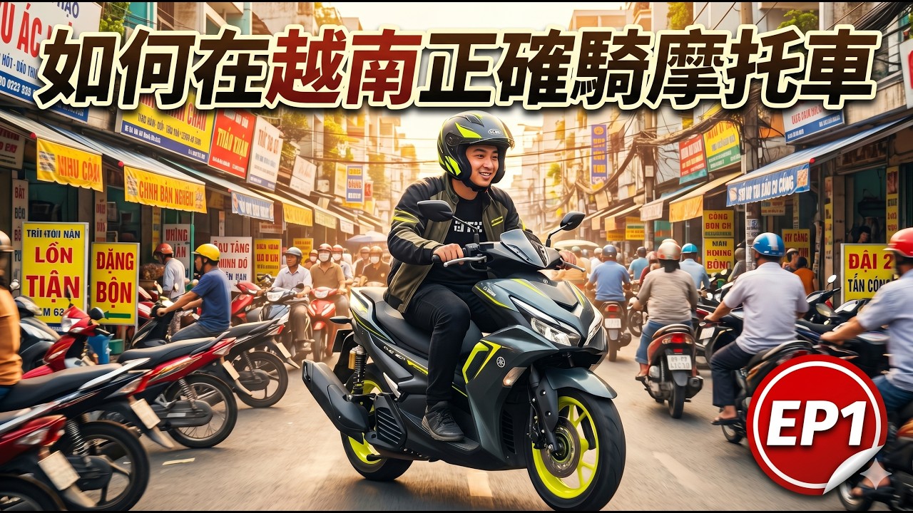 如何在越南正確騎摩托車 - 越南日常 EP.1 縮圖