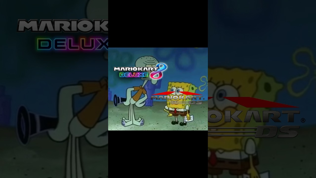 Mario Kart 8 Deluxe vs Mario Kart DS Main Theme - Squidward Wrong Notes
