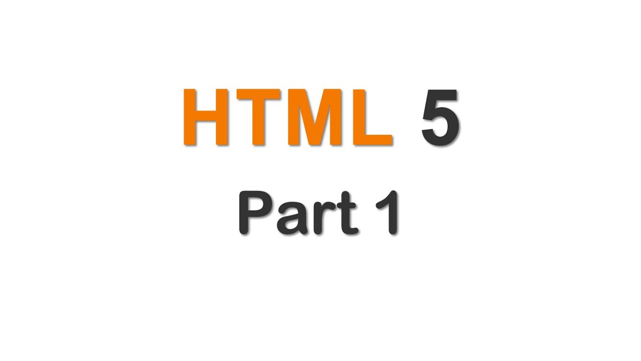 Html5 Tutorial for Beginners Part -1 - YouTube
