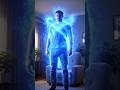 A blue shield is around you. Negative emotions strike your shield, their ties to your soul are cut