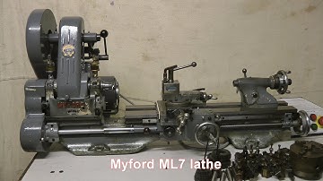 Myford ML7 lathe serial number K42284 fitted with Newton Tesla variable speed controller