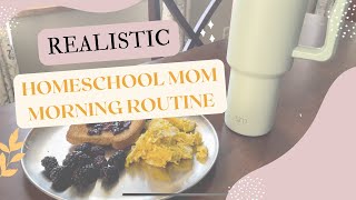 Simple and Realistic Homeschool Mom Morning Routine @PenniesAndSalt