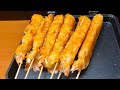 エビフライバーをホットサンドメーカーで焼いてタルタるだけの動画