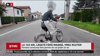 LA 103 ANI, LĂSATĂ FĂRĂ MAȘINĂ, VREA SCUTER. Știri B1TV_ 20 martie 2024