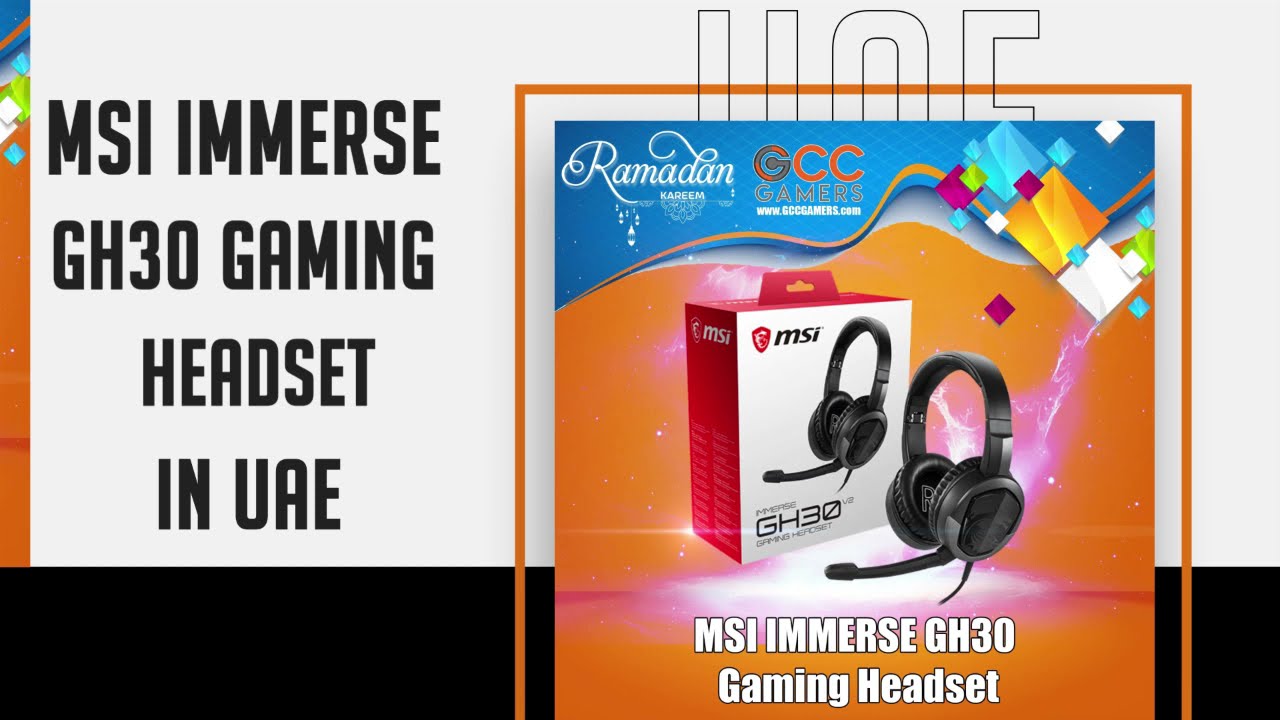 MSI IMMERSE GH30 Gaming Headset in uae