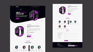 Responsive Landing Page Design Using HTML CSS And JavaScript | Responsive Website Tutorial