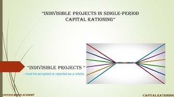 7.  Indivisible Projects in Single-Period Capital Rationing
