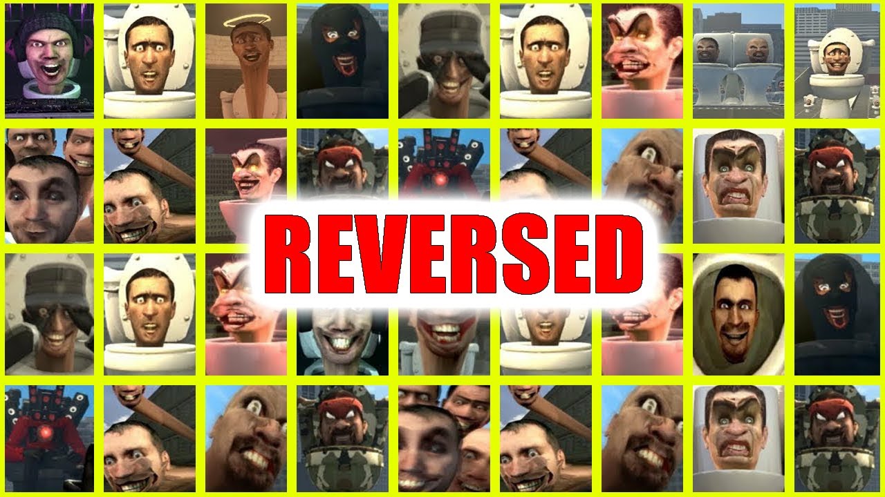 Skibidi Toilet 1-40 ALL Seasons REVERSED