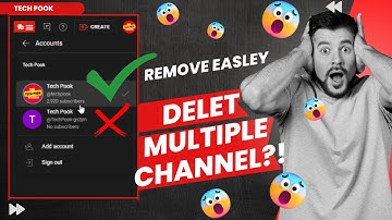 how to delete multiple youtube channel from one Gmail account 2023| Delete second youtube account