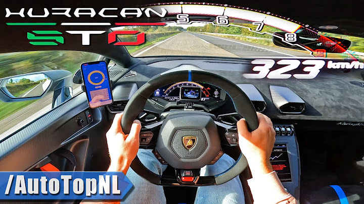 LAMBORGHINI HURACAN STO *323KM/H* on AUTOBAHN [NO SPEED LIMIT] by AutoTopNL