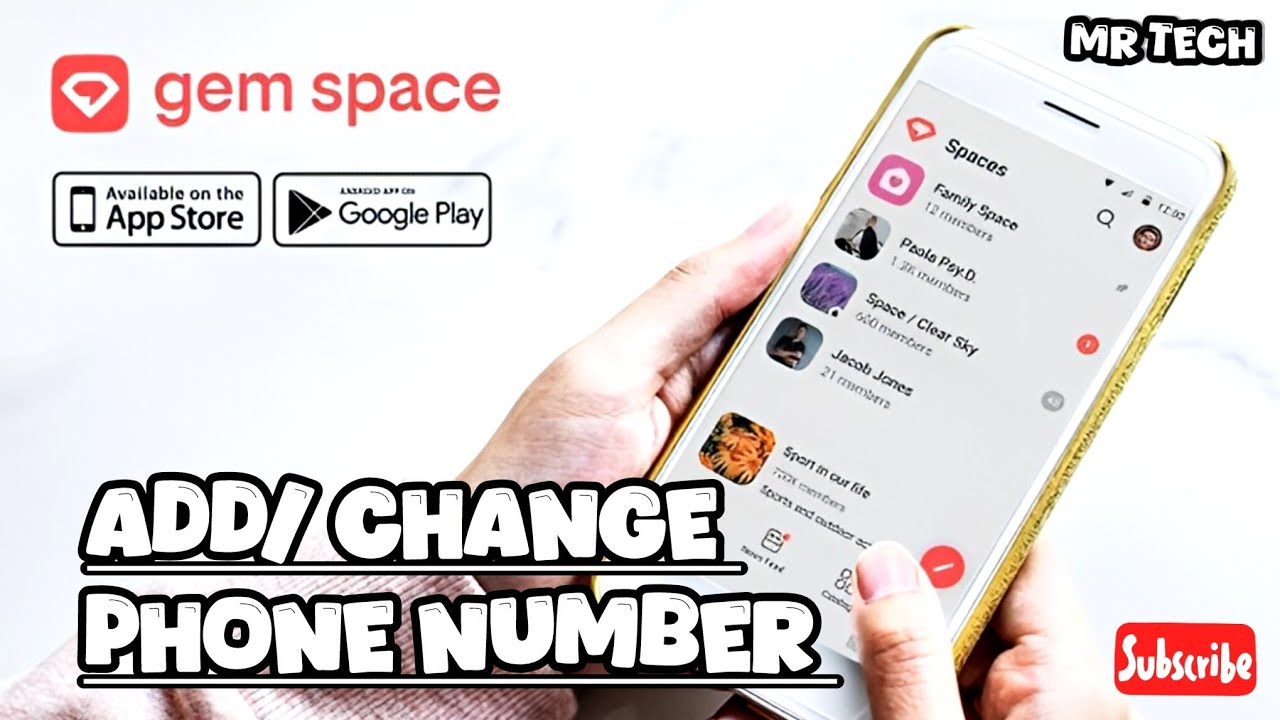 How to Add | Change Phone Number in Gem Space Application 