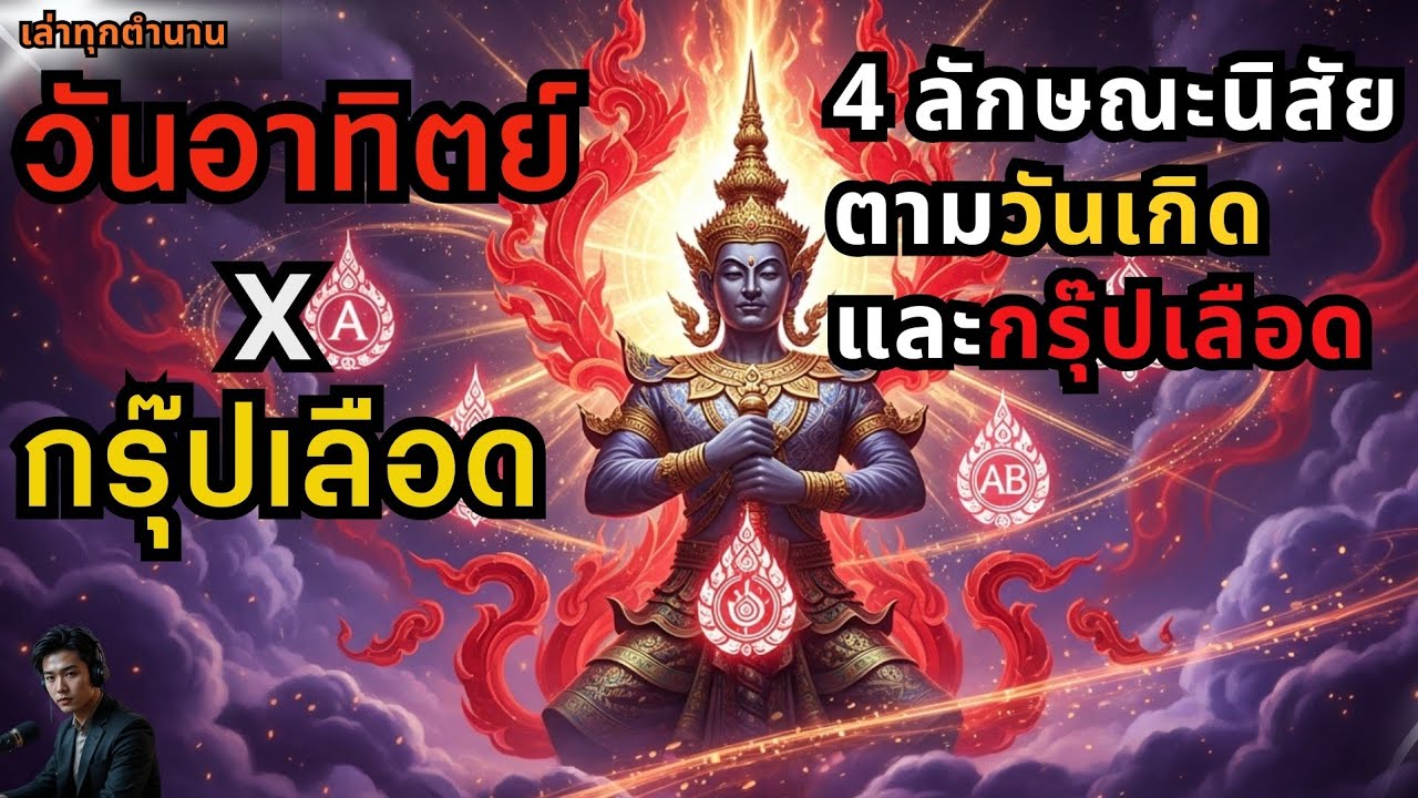🔥 วันอาทิตย์ × 4 กรุ๊ปเลือด: ถอดรหัส 4 ผู้นำสายไฟ | ค้นพบลักษณะนิสัยที่ซ่อนอยู่ในตัวคุณ