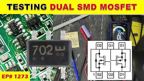 {1273} Testing & datasheet of 6 Pin SMD dual mosfet IC